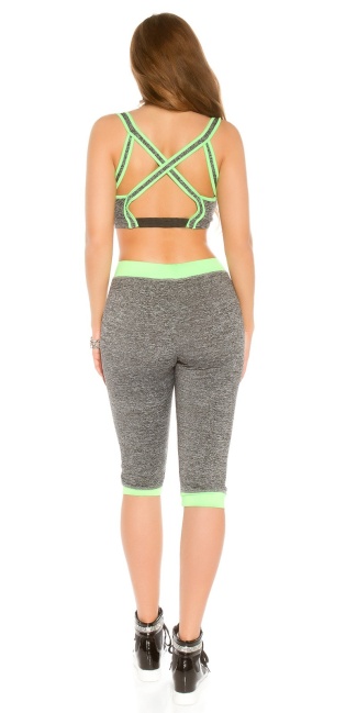 Trendy Workout Outfit Neongreen